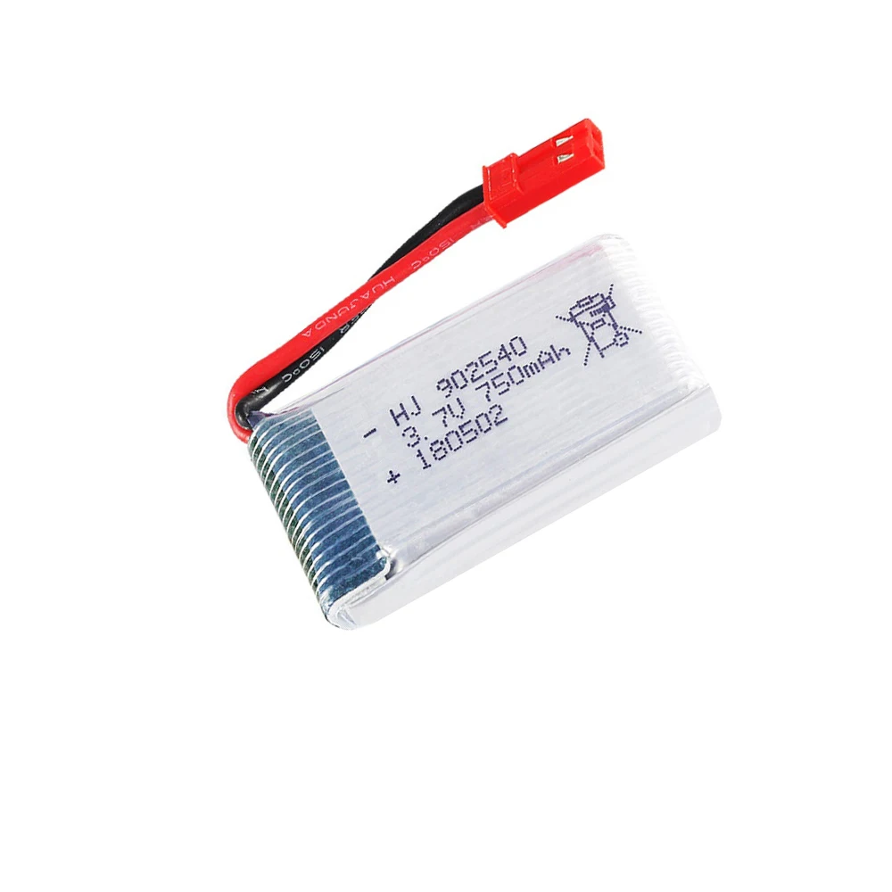 5 шт./лот 3 7 в 750 мАч Lipo аккумулятор для MJX X400 X800 X300C X500 X200 RC Квадрокоптер Дрон 25C JST Plug