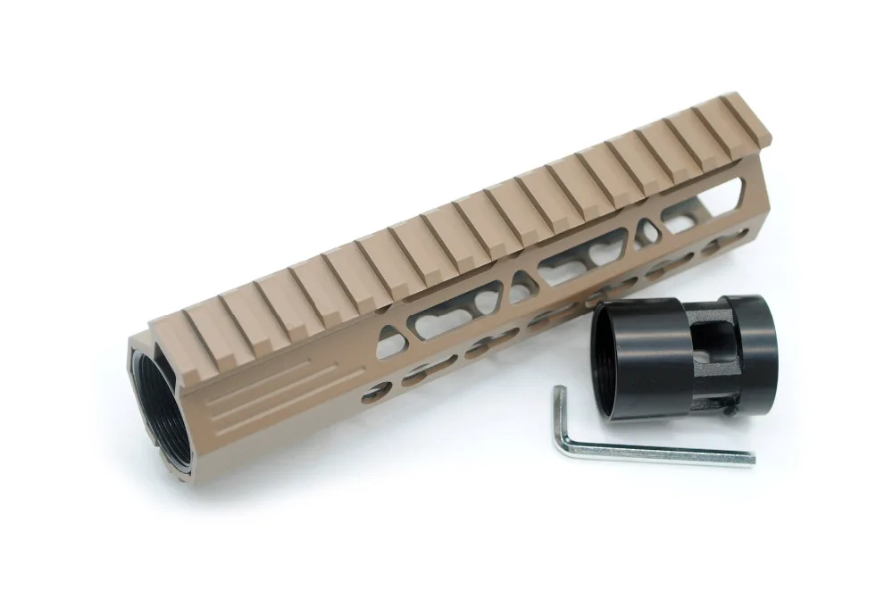 7 дюймов загар зажимной стиль свободный поплавок Пикатинни рельсы Keymod Handguard со
