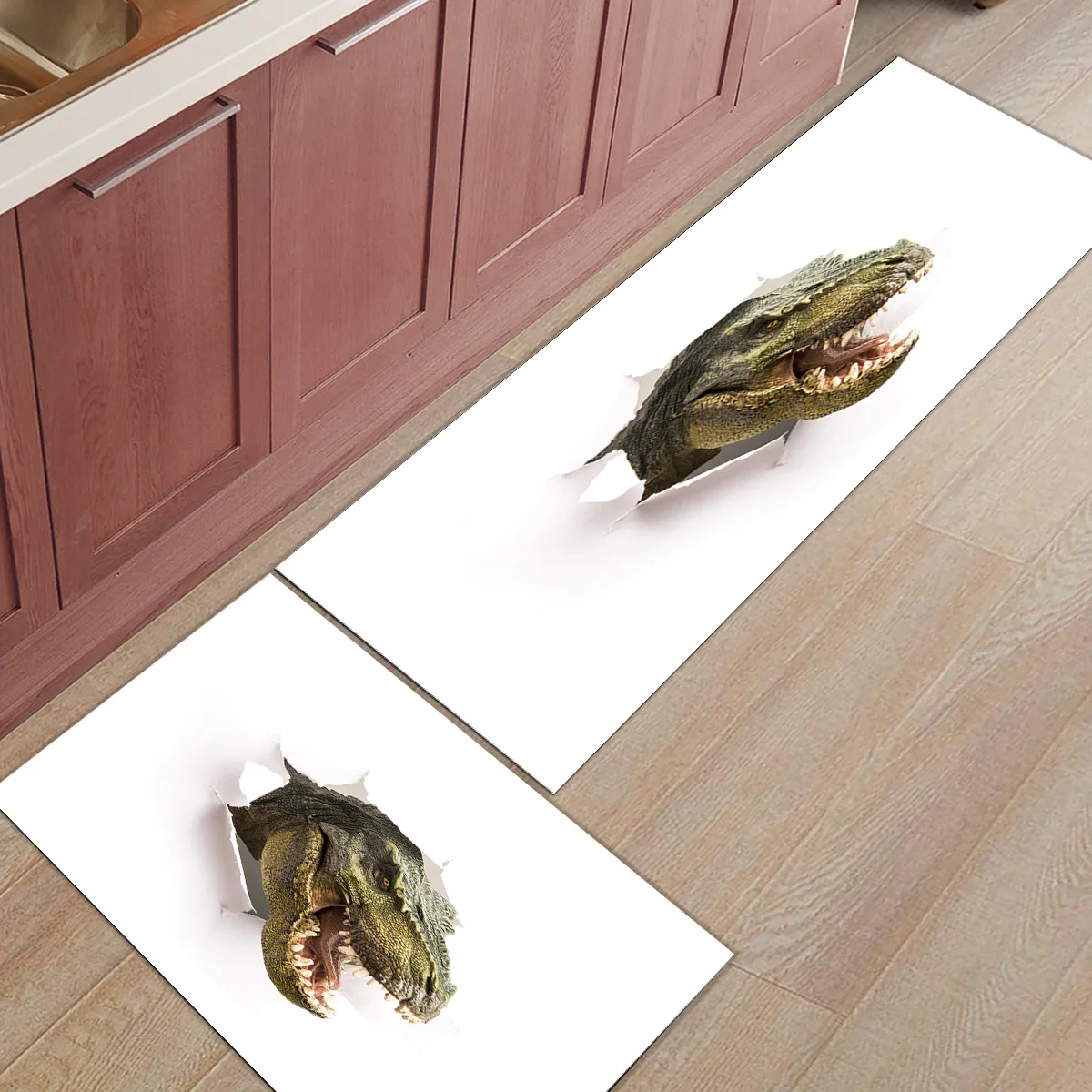 2 шт./компл. с принтом в виде динозавров для мальчиков коврик вход передняя дверь