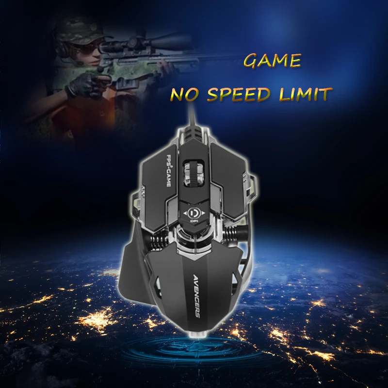 Usb Gaming Mouse Souris For Computer Laptop Maus Gamer Game Muis Wired Mice Filaire Ergonomic Rgb Myszka Raton Ordenador | Компьютеры и