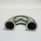 51 мм OD 304 нержавеющая сталь подходит для обжимной наконечника OD 64 мм санитарный Обжимной наконечник 180 градусов фитинг для трубы Tri Clamp