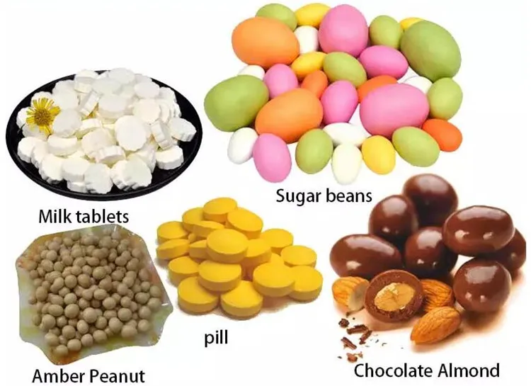 

Commercial pharmaceutical tablet candy nuts chocolate coating machine