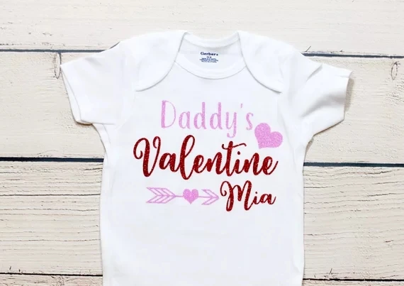Детские футболки с надписью Mommy's Valentines Фотосессия для беременных Боди душа