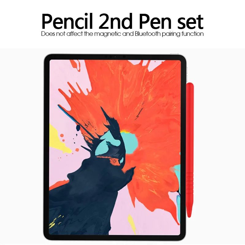 Мягкий силиконовый чехол для Apple Pencil 2-го поколения для iPad Pencil 2 колпачок Насадка На глушитель держатель планшет ручка-стилус чехол