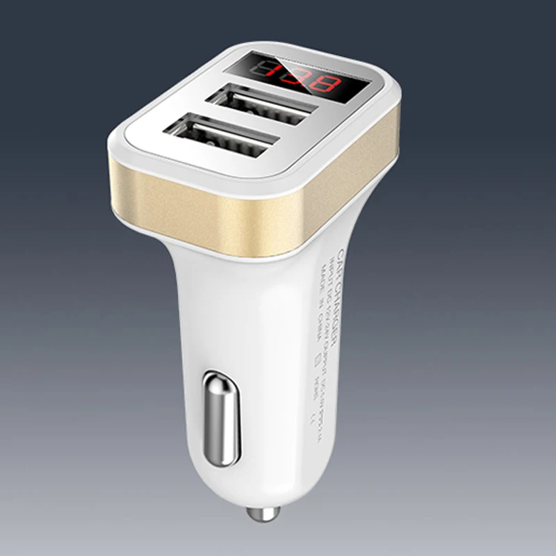DCAE 2 порта USB выход Автомобильное зарядное устройство 2.4A Макс Быстрая зарядка для