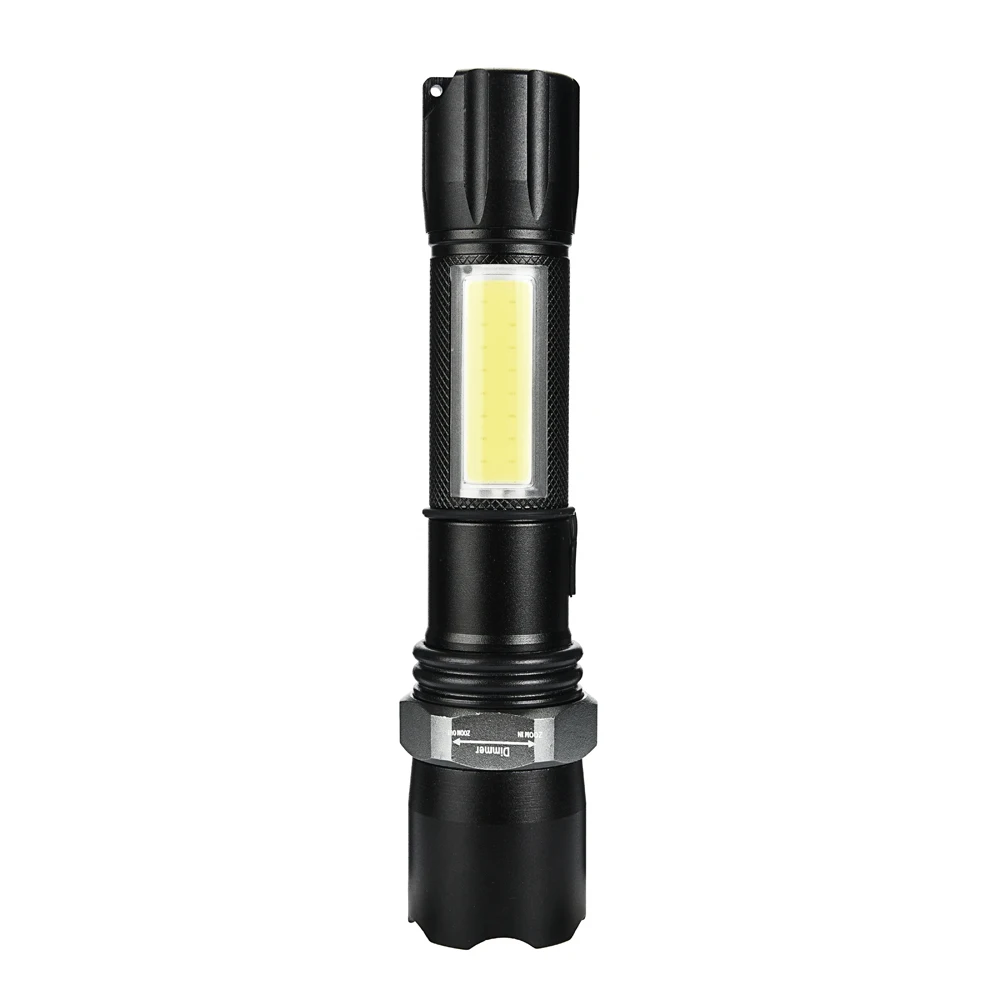 DSHA SKYWOLFEYE Zoom Мощный 2000lm USB флэш светильник Cob + XM L Q5 светодиодный фонарь 18650 батарея