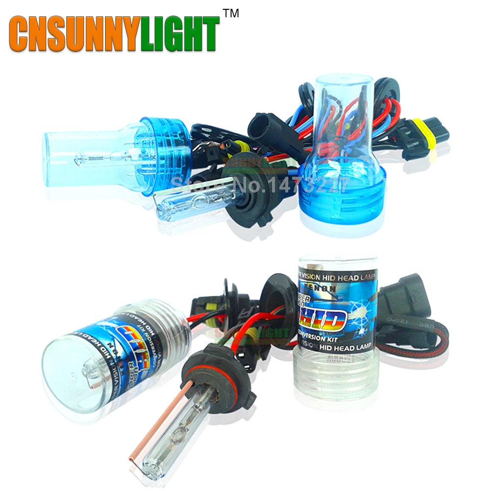 Лампа CNSUNNYLIGHT комплект для переоборудования ксенона Hid 55W H1 H3 H7 H8 H11 9005 9006 HB3 HB4 880 с