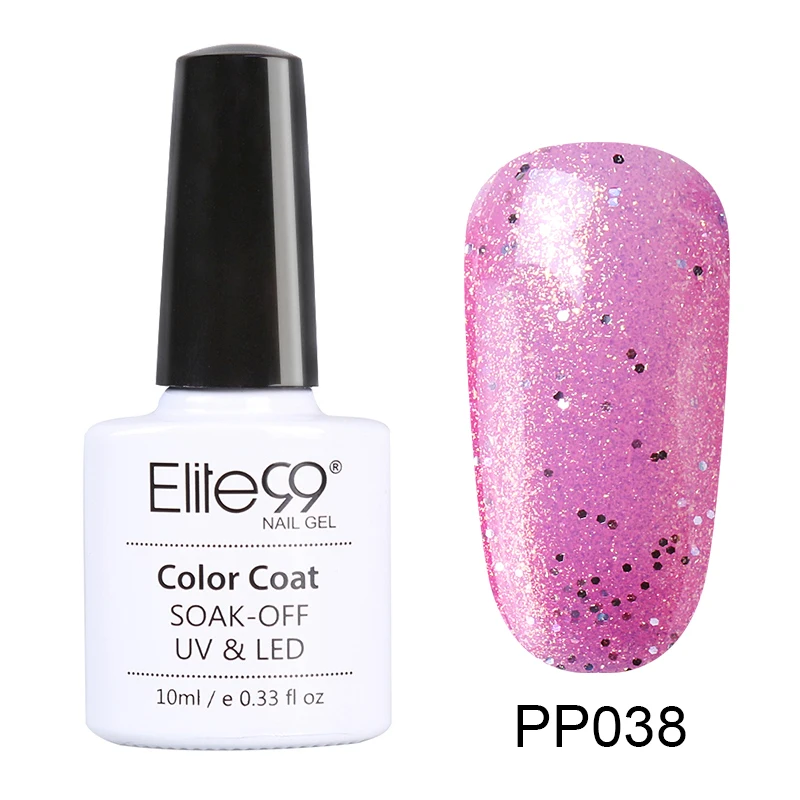 PP038 Elite99 фиолетовый цвет 10 мл Гель-лак замачиваемый УФ Гель-лак для ногтей для маникюра долговечный Гель-лак для ногтей - Цвет: PP038