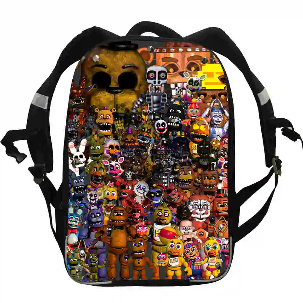 Рюкзаки FNAF аниме рюкзаки с животными лошадью Орлом Freddy Chica Foxy школьные сумки для