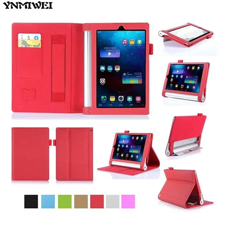 YNMIWEI для йоги Tab2 830F 830L чехол для планшета 8,0 дюймов Чехол-кошелек с ремешком для lenovo Yoga Tab 3 850F 850M кожаный чехол для планшета