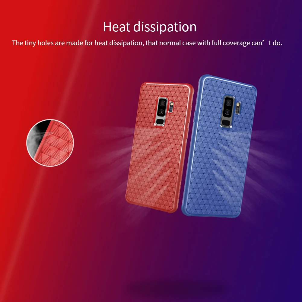 Чехол NILLKIN Wave для Samsung S9 легкий чехол с отводом тепла на ощупь Galaxy Plus чехол|Бамперы|