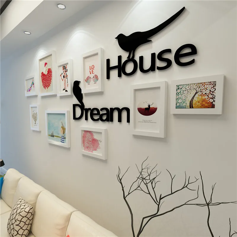 BAIUFOR дом мечты картина DIY фоторамка набор настенная свадебная фотография кадра