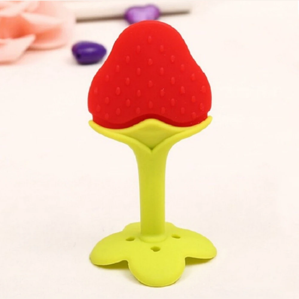 Детский Прорезыватель для зубов в виде фруктов и растительная форма жевательные