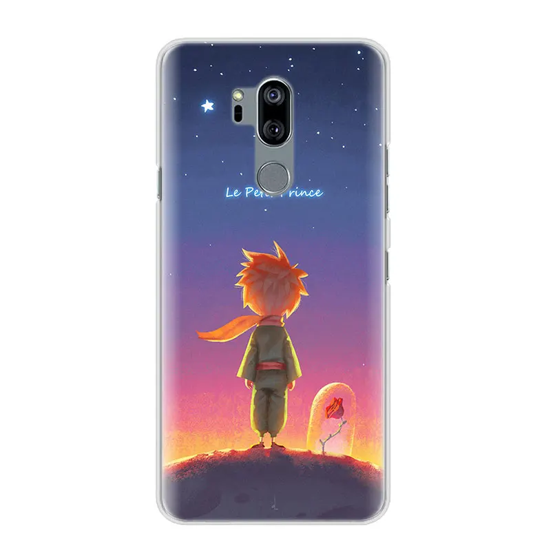 Маленький принц Роза чехол для телефона чехол для LG G7 G8 ThinQ G5 G6 V30 V40 V50 ThinQ Q6 Q7 жесткий чехол-накладка