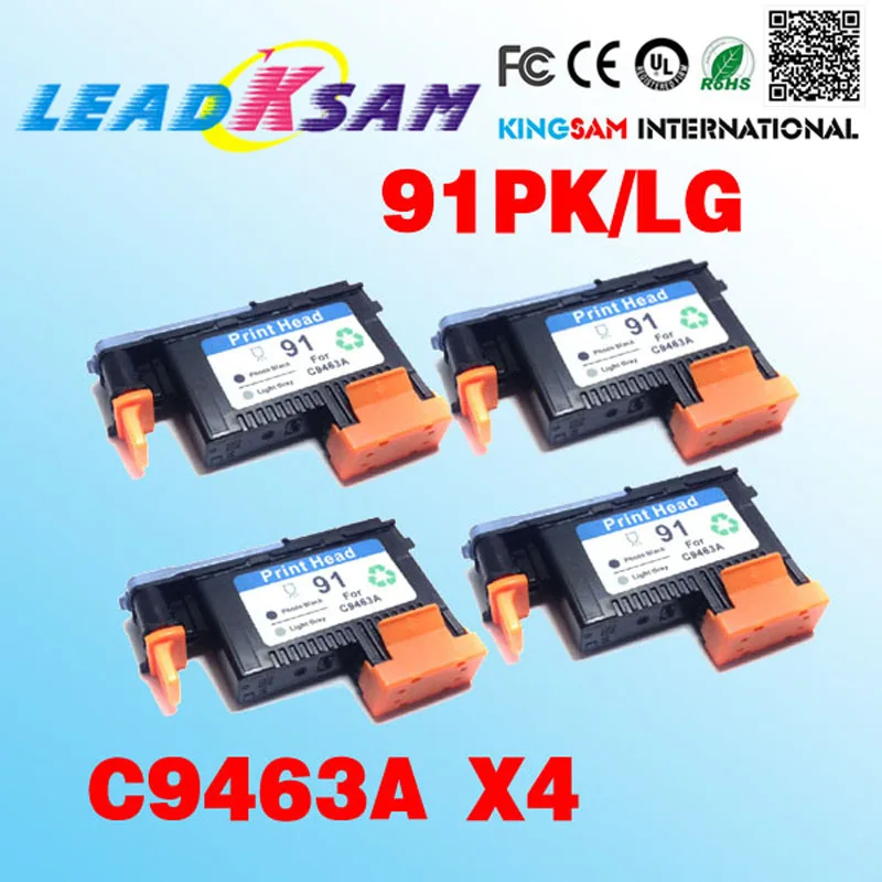 4x печатающая головка для hp91 91PK/LG C9463A Designjet Z6100 Z6100P принтер 91 печатающей