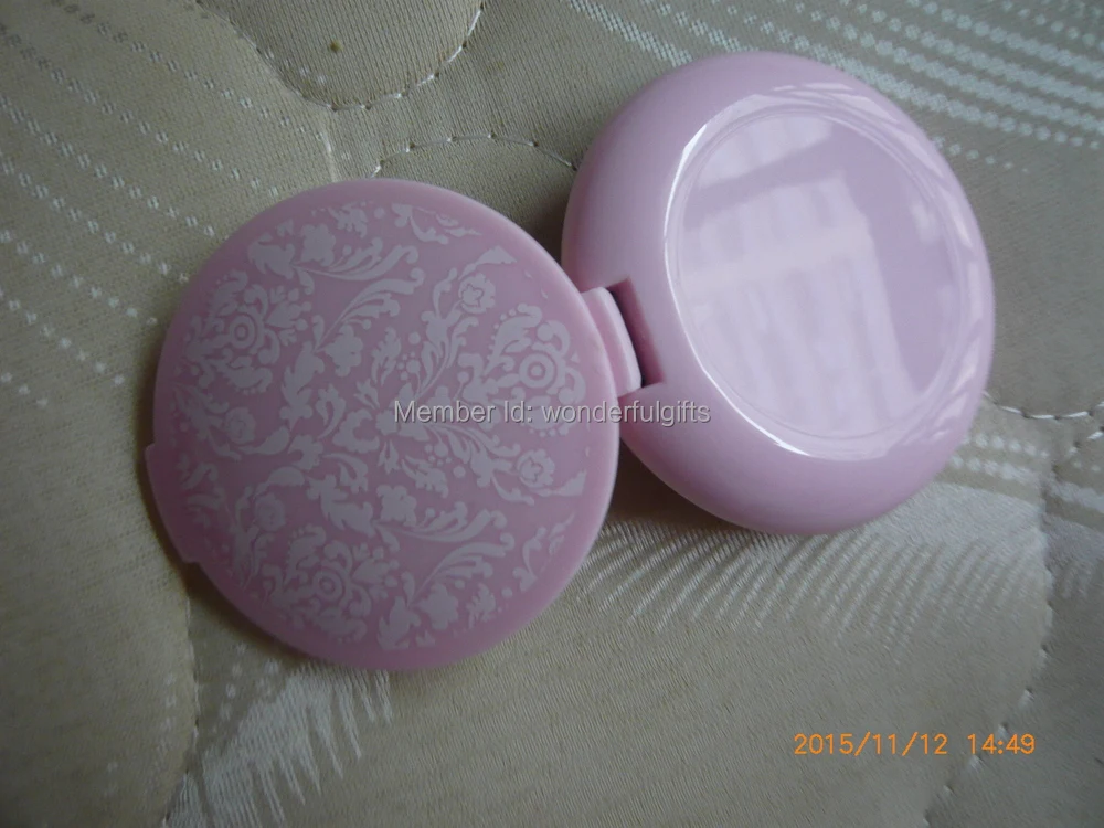 

wedding favor gift and giveaways for woman--Damask Elegant Black & White Make up Mirror Compact Favors party souvenir 20pcs/lot