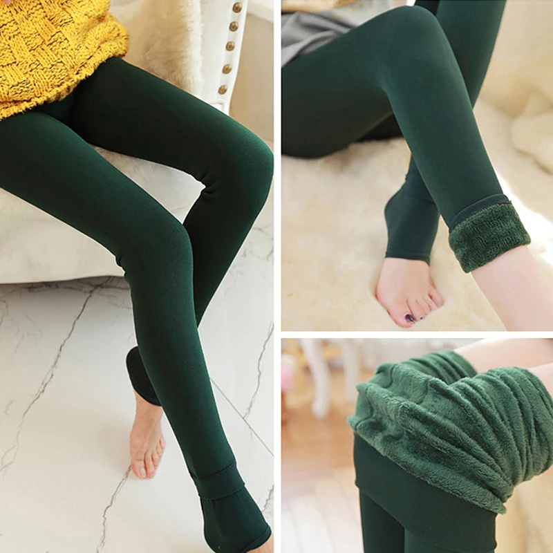 Женские осенние и зимние леггинсы эластичные плотные вельветовые штаны высокого