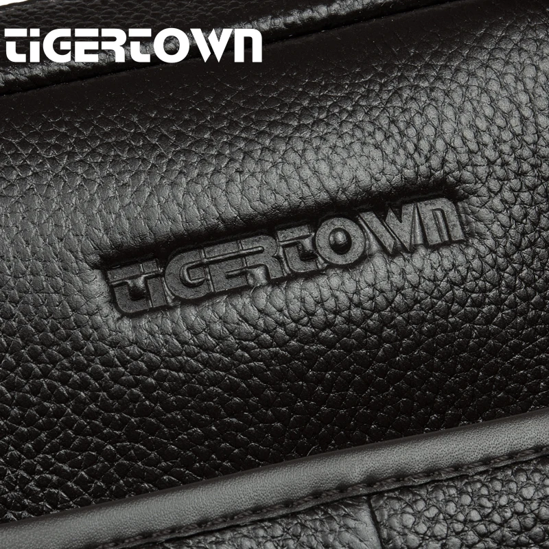Брендовая мужская сумка TigerTown из 100% натуральной воловьей кожи Наплечная Сумка