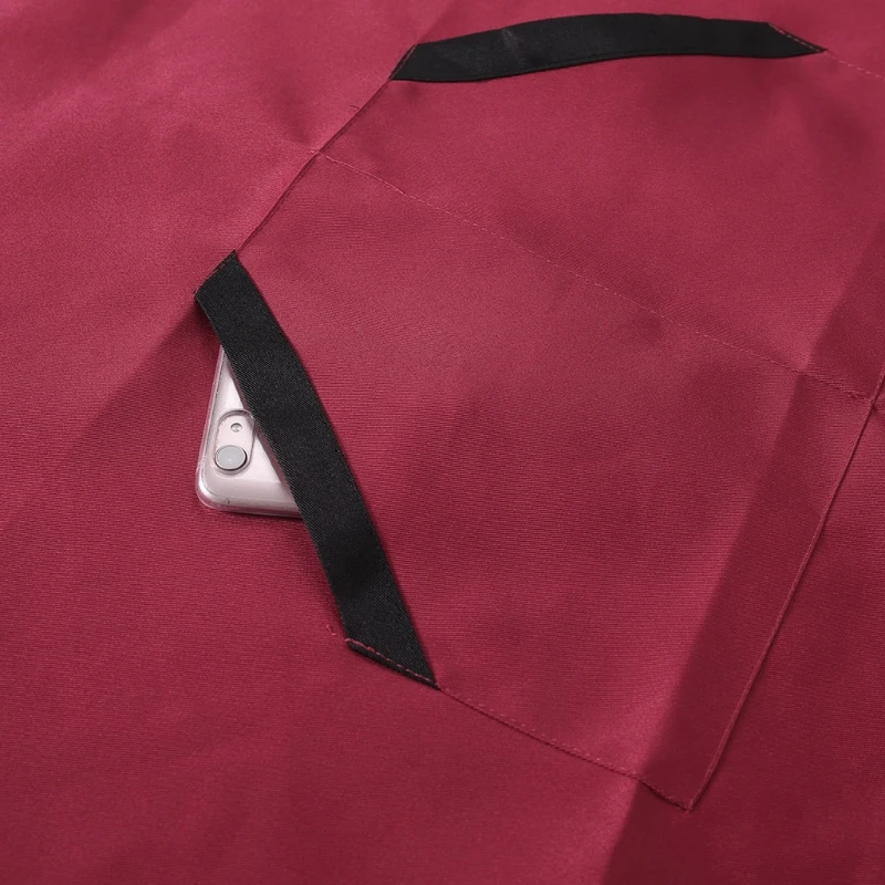 Унисекс Регулируемый слюнявчик шеф повара фартук платье с 2 карманами для кухни