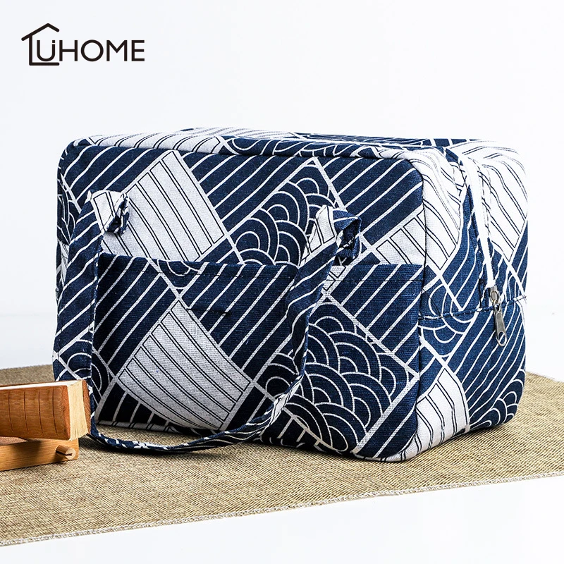 Портативная сумка для ланча с термоизоляцией коробка обеда переноски Tote