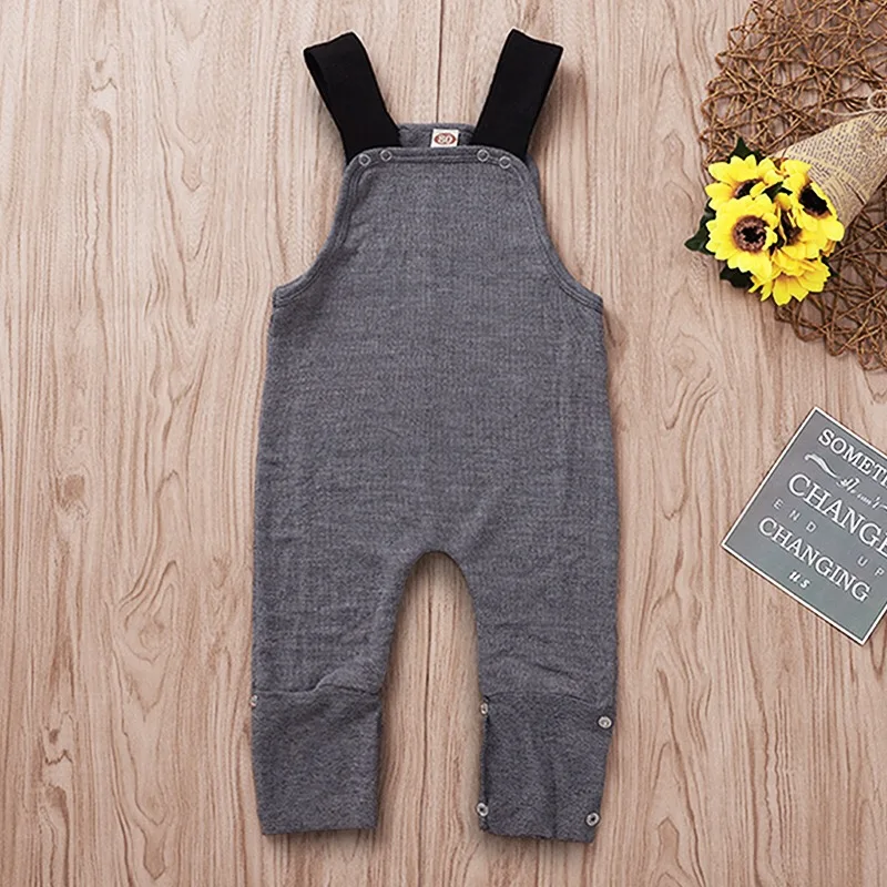 Комбинезоны для малышей однотонные маленьких мальчиков и девочек комбинезон