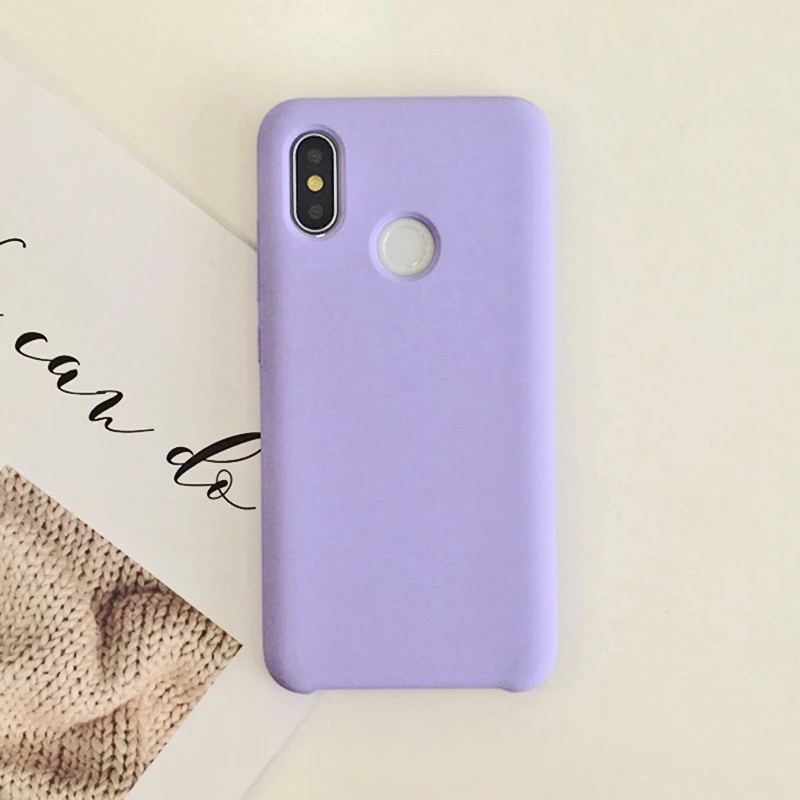 Роскошный жидкий силиконовый чехол для телефона для Xiaomi mi A2 8 SE mi x 2S Max 3 mi 8 lite 6X силиконовый резиновый противоударный чехол