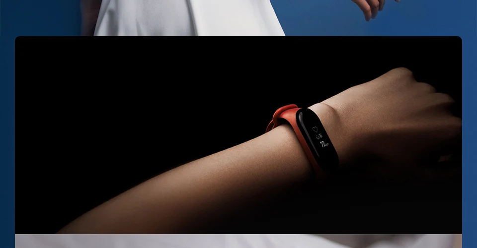 Xiaomi Mi band 3 0,7" OLED большой сенсорный экран новые умные браслеты браслет