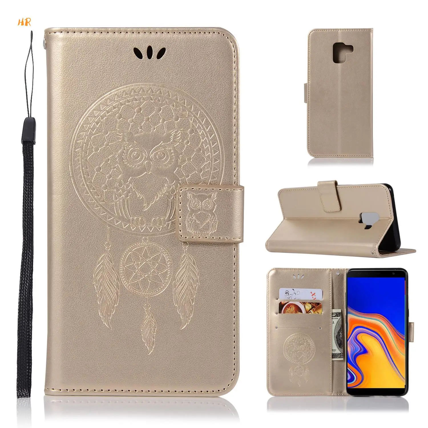 Phone Case For Samsung Galaxy J4 Prime /J4 PLUS/J4+ Cases Holder Flip Wallet Cover for Samsun J6 /J6 PLus | Мобильные телефоны и