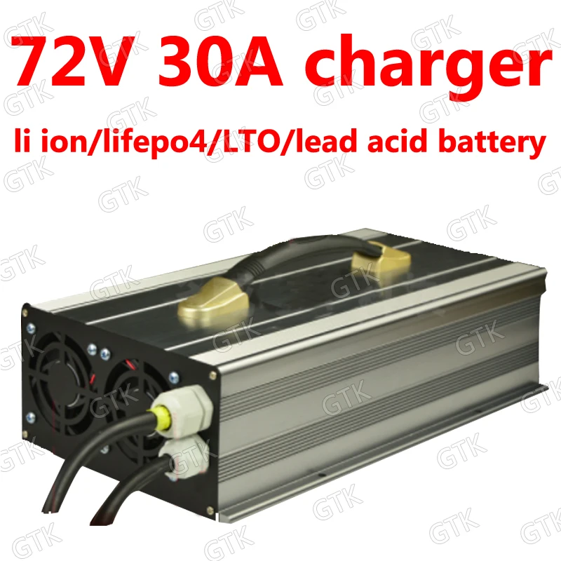 GTK 72В 30A литиевая батарея зарядное устройство 24s 87 6 V lifepo4 20s 84v li ion 30s LTO свинцово