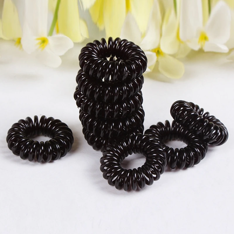 10 шт. качественная эластичная телефонная проволока прозрачная лента для волос