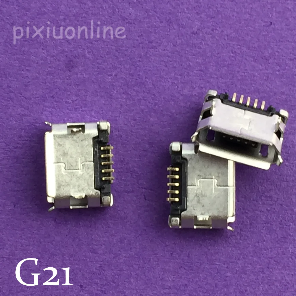 10 шт. G21Y Micro USB 5pin DIP гнездовой разъем для Мобильный телефон Mini зарядная розетка