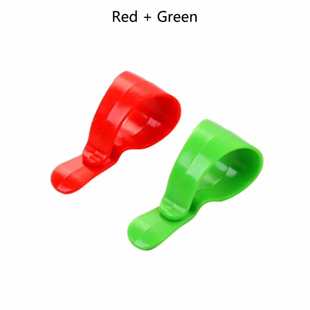 red green Горячая Распродажа 2 шт. зажим для автомобиля солнцезащитный козырек Солнцезащитные очки держатель для очков зажим для билетов авто аксессуары SEKINNEW - Название цвета: red green