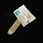 PCD 12 U-образных игл для микроблейдинга, лезвие для перманентного макияжа и татуировки для ручки, 3D вышивка бровей, медная жесткая булавка, 500 шт.