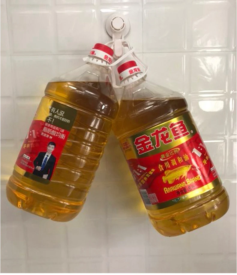 KLX High quality bathroom Vacuum Strong Suction cup shelf Kitchen Punch free No trace Spice rack home Storage makeup organizer
