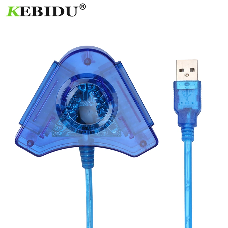 Адаптер для геймпада Kebidu с двумя USB портами ПК игр кабелем преобразователя CD