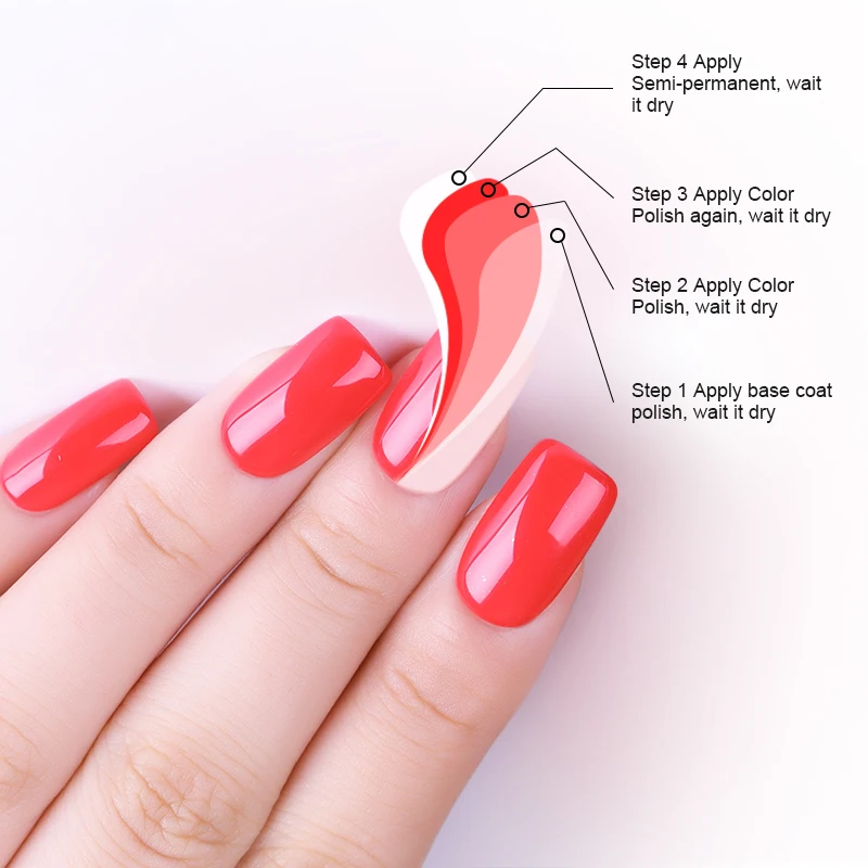 BORN PRETTY Fast Dry Top Coat 6 мл Полупостоянный лак для ногтей масло маникюра Лак