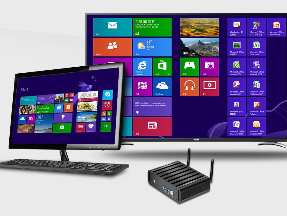 Мини ПК Intel Core i7 4500U i5 4200U i3 4010U Windows 10, Linux, HTPC HDMI 300 м Wi-Fi Gigabit Ethernet 6xusb