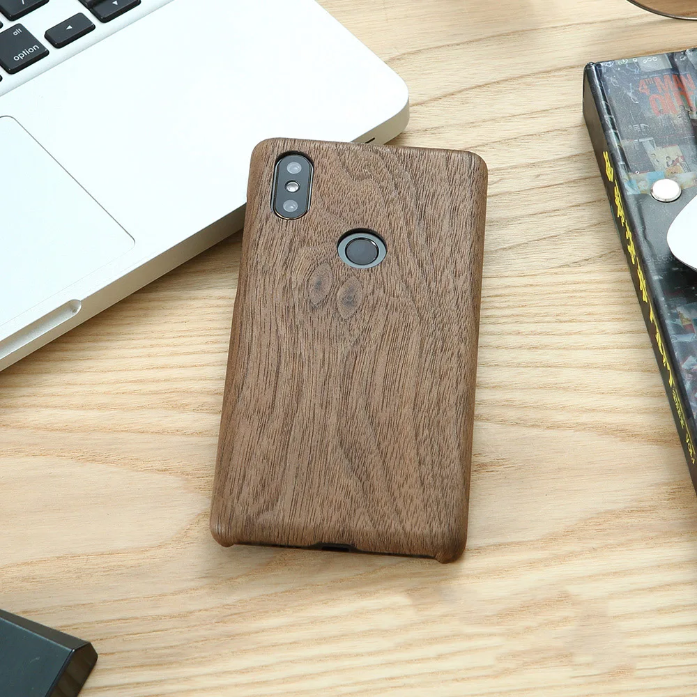 Натуральный Деревянный чехол для телефона для Xiaomi mi Mix 2S mi x2S чехол Чехол бамбук/орех/палисандр/Черное ледяное дерево/оболочка 5,9" mi x2S
