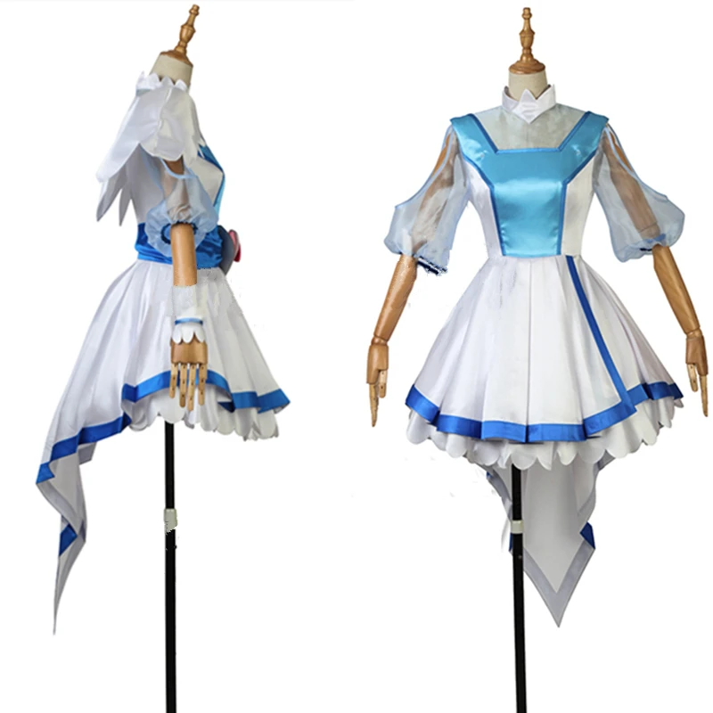 Полный комплект взрослый костюм аниме симпатичный милый Precure Hugtto! Cure Ange yakshiji Saaya косплей костюм платье