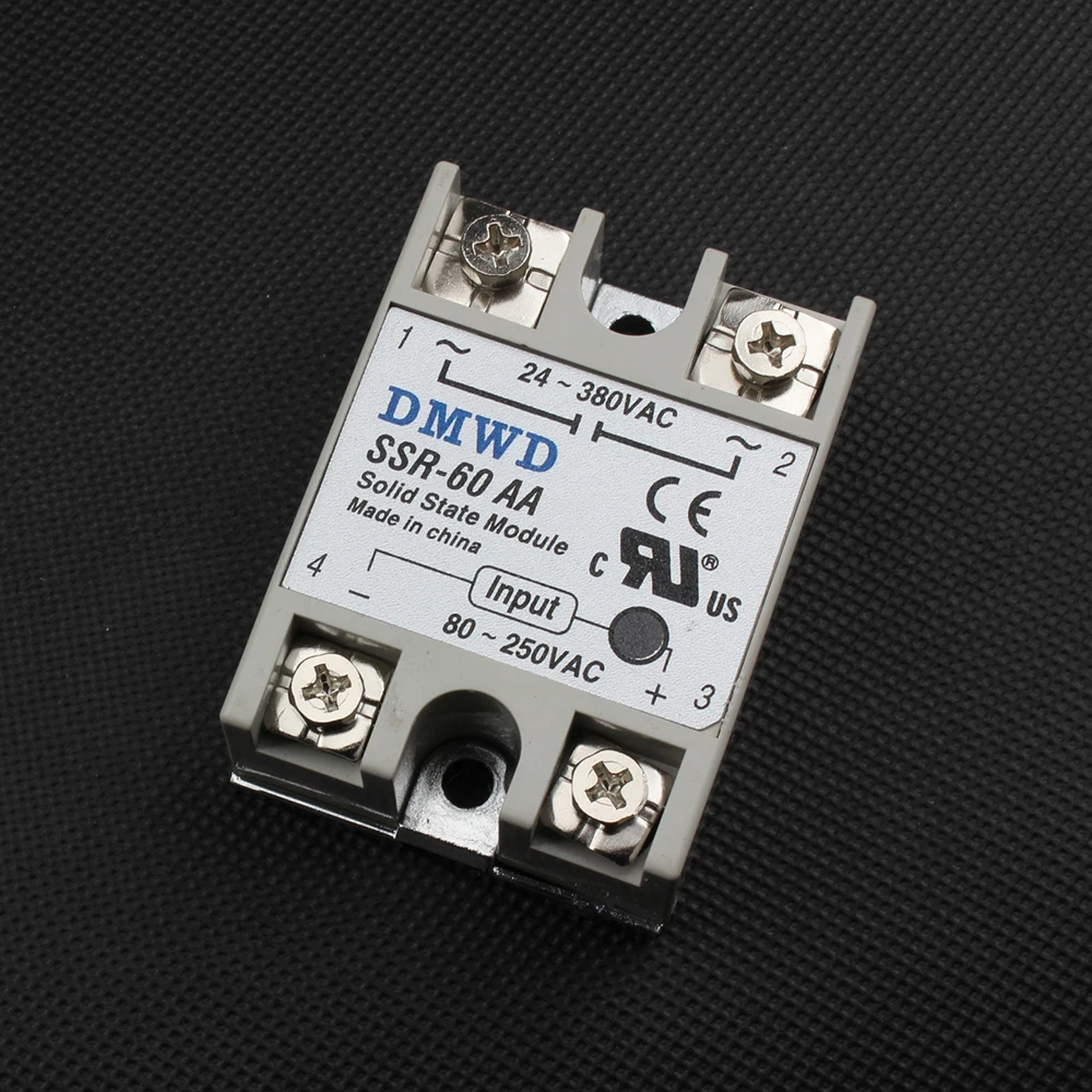 Твердотельное реле SSR 60AA переменного тока 60A 80 250 В до 24 380 реле|relay fuse|relay pcbrelay 24v |