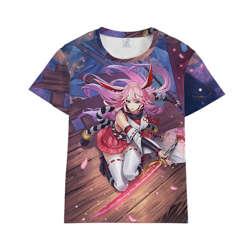 Honkai Impact 3 Yae Sakura 3D Футболка с принтом маскарадный костюм MmiHoYo для мужчин и женщин Летняя модная повседневная футболка футболки с коротким рукавом
