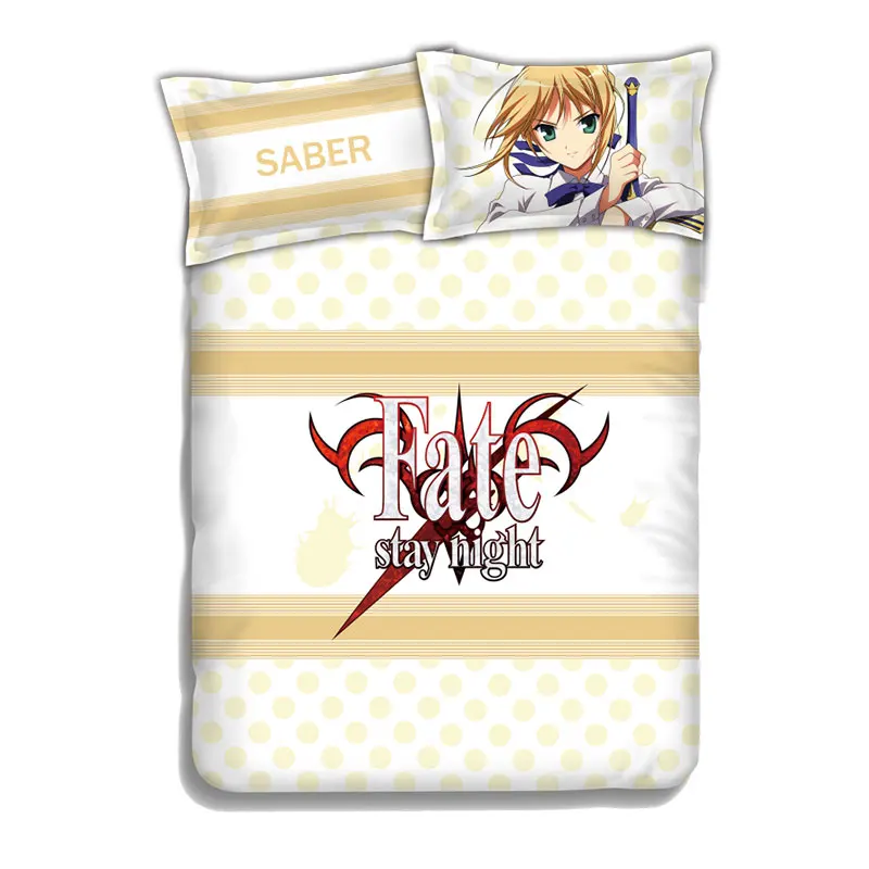 

Anime popular design Bed setting Bed Sheet/Duvet Cover/Two Pillowcases Bedding Linen 4pcs Set