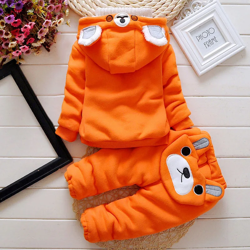 BibiCola baby boy winter clothing set children coat+pants 2pcs tracksuits costume casual kids sport suits tracksuit | Детская одежда и