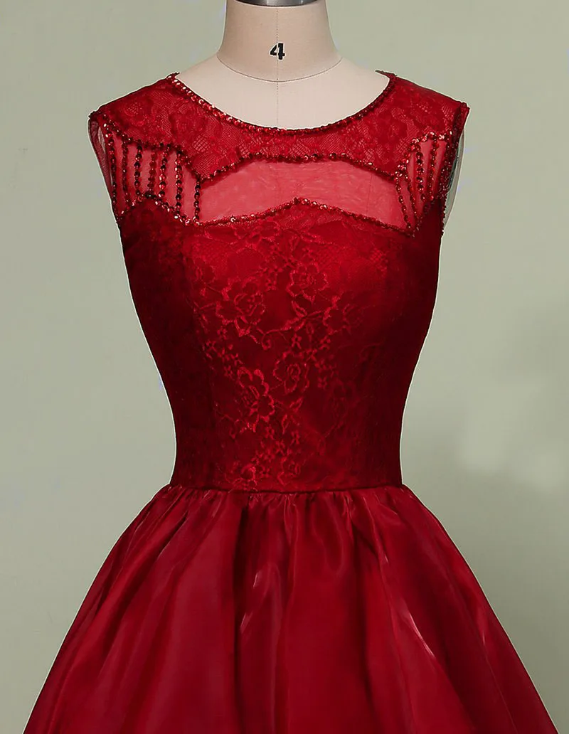 Ким Кардашьян Высокая Низкая бисера Формальные Вечерние платья Бургундия