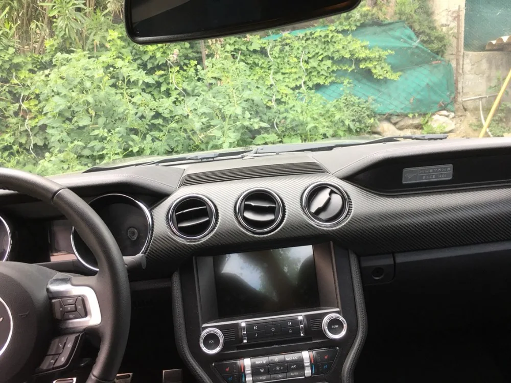 Подходит для FORD MUSTANG 2015 2016 2 3 t автомобильная отделка из углеродного волокна|trim| |