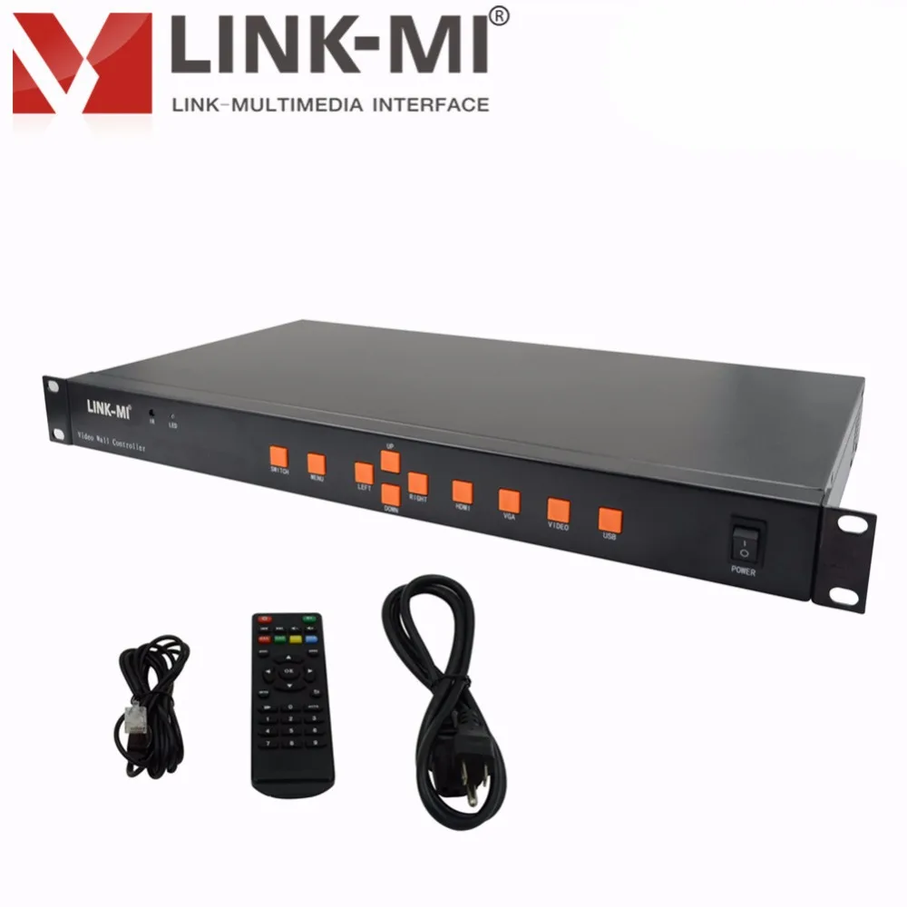 LINK MI TV06 HDMI + VGA AV USB светодиодный/LCD 2x3 видео настенный контроллер шесть