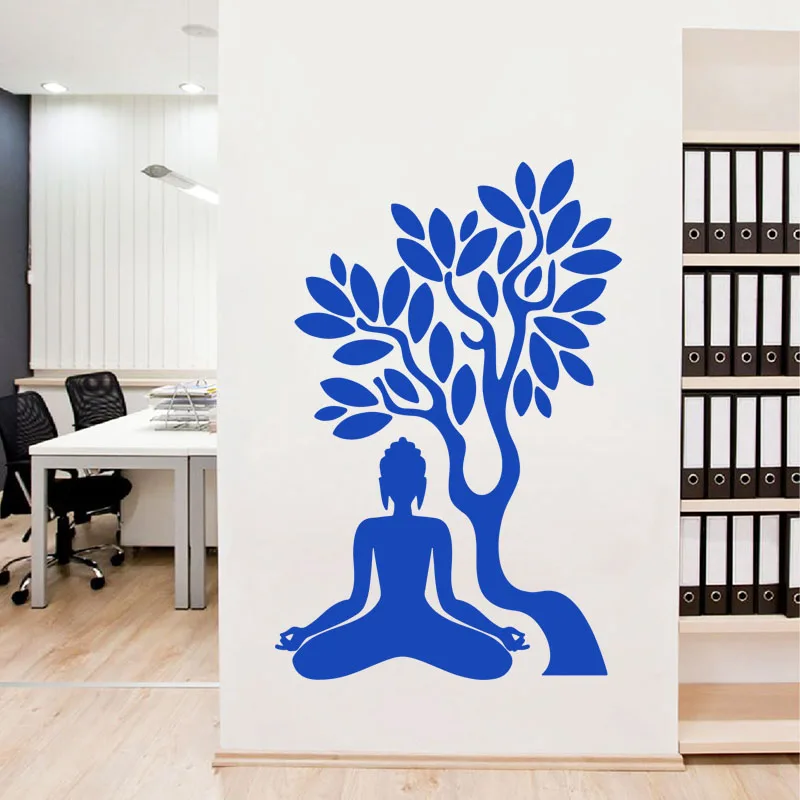 Художественный новый дизайн домашний декор виниловые наклейки на стену Будды и