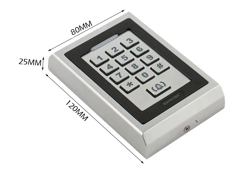 RAYKUBE RFID 125HKz пароль клавиатуры металлический корпус для системы контроля доступа двери R-K02