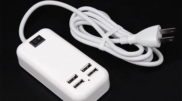 Аньго 10 шт./лот 4 порта телефон зарядное устройство 15 Вт 3A док USB совместимый для