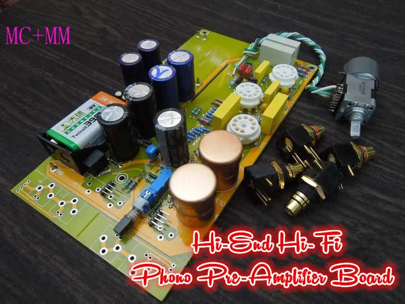 Douk аудио HiFi мм+ MC Phono Предварительный усилитель LP виниловая труба фонокорректор